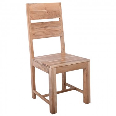 LIZARD MAX Καρέκλα Τραπεζαρίας Ξύλο Ακακία Φυσικό  45x51x100cm [-Φυσικό-] [-Ξύλο-] ΕΑ7093