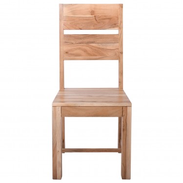 LIZARD MAX Καρέκλα Τραπεζαρίας Ξύλο Ακακία Φυσικό  45x51x100cm [-Φυσικό-] [-Ξύλο-] ΕΑ7093