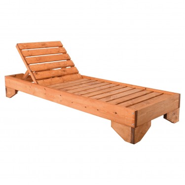 VERANO Ξαπλώστρα (A) Καρυδί Pine (πεύκο)  77x214x28cm [-Καρυδί-] [-Ξύλο-] Ε225,1W