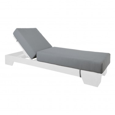 VERANO Μαξιλάρι Ξαπλώστρας (B) Ύφασμα Γκρι Water Repellent με Φερμουάρ - Velcro  208(76 132)x69/20cm [-Γκρι-] [-Ύφασμα-] Ε226,Μ2