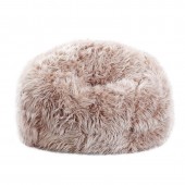 BIGO LUXURY Πουφ Τεχνητή Γούνα Απόχρωση Sand, Αποσπώμενο Κάλυμμα - Εσωτερικού χώρου  110x110x86cm [-Μπεζ-Tortora-Sand-Cappuccino-] [-Τεχνητή Γούνα-] Ε017,2