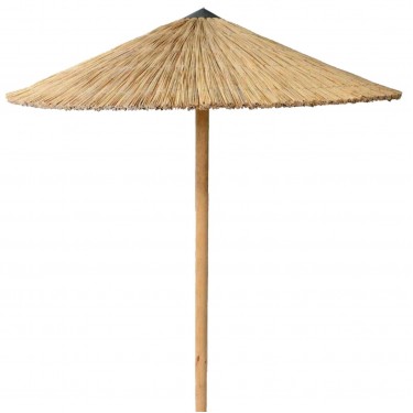 ΟΜΠΡΕΛΑ Ψάθινη Παραλίας Φ215cm Επαγγελματική Βαρέως Τύπου  Φ215cm (Pole Φ80mm) [-Φυσικό-] [-Ξύλο-, -Ψάθα-] Ε904,1