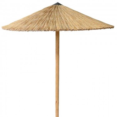 ΟΜΠΡΕΛΑ Ψάθινη Παραλίας Φ250cm Επαγγελματική Βαρέως Τύπου  Φ250cm (Pole Φ80mm) [-Φυσικό-] [-Ξύλο-, -Ψάθα-] Ε904,2