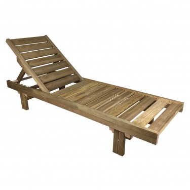 LUGANO Ξαπλώστρα Εμποτισμού Pine Απόχρωση Φυσικό  68x200x32cm [-Φυσικό-] [-Ξύλο-] Ε228