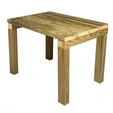 LUGANO Τραπεζάκι Παραλίας - Ξαπλώστρας, Εμποτισμού Pine Απόχρωση Φυσικό  48x37x36cm [-Φυσικό-] [-Ξύλο-] Ε220,1