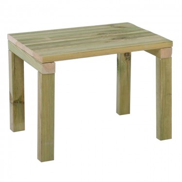 LUGANO Τραπεζάκι Παραλίας - Ξαπλώστρας, Εμποτισμού Pine Απόχρωση Φυσικό  48x37x36cm [-Φυσικό-] [-Ξύλο-] Ε220,1