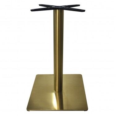 WILSON βάση τραπεζιού Gold Inox #201 (14,40 kg)  45x45cm H.72cm [-Χρυσό-] [-Μέταλλο-] ΕΜ674