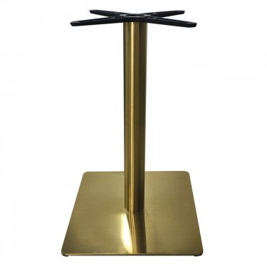 WILSON βάση τραπεζιού Gold Inox #201 (14,40 kg)  45x45cm H.72cm [-Χρυσό-] [-Μέταλλο-] ΕΜ674