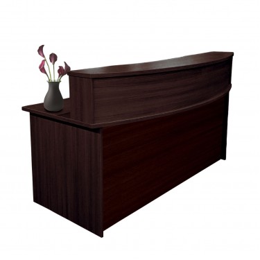 Reception 180 Απόχρωση Σκούρο Καρυδί  180x90x105cm [-Καρυδί-] [-Melamine-] ΕΟ116,21