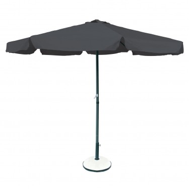 ΟΜΠΡΕΛΑ Αλουμινίου Σκελετός Ανθρακί - Ύφασμα Γκρι  Φ 2m (H 2,2m) [-Ανθρακί-, -Γκρι-] [-Αλουμίνιο-, -Ύφασμα-] Ε925,3