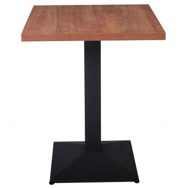 MARCO Τραπέζι Τετράγωνο Επιφάνεια Melamine Καρυδί Βάση Μέταλλο Μαύρο 41x41cm  60x60x74cm [-Καρυδί-, -Μαύρο-] [-Μέταλλο-, -Ξύλο-] ΕΜ854