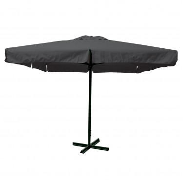 ΟΜΠΡΕΛΑ alu βαρέως τύπου Σκελετός Ανθρακί/Ύφ.Γκρι 250gr  4x4m (H 3,9m - σωλ.D60mm) [-Ανθρακί-, -Γκρι-] [-Αλουμίνιο-, -Ύφασμα-] Ε908,3