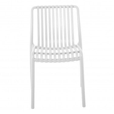 MODA Καρέκλα-Pro Στοιβαζόμενη PP - UV Protection, Απόχρωση Άσπρο  48x57x80cm [-Άσπρο-] [-PP - PC - ABS-] Ε3801,1