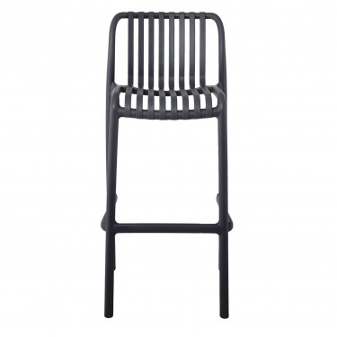 MODA Σκαμπό Bar-Pro Στοιβαζόμενο, PP-UV Protection Απόχρωση Ανθρακί  45x49x75/101cm [-Ανθρακί-] [-PP - PC - ABS-] Ε3802,2