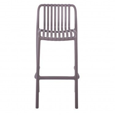 MODA Σκαμπό Bar-Pro Στοιβαζόμενο, PP-UV Protection Απόχρωση Mocha  45x49x75/101cm [-Μπεζ-Tortora-Sand-Cappuccino-] [-PP - PC - ABS-] Ε3802,3