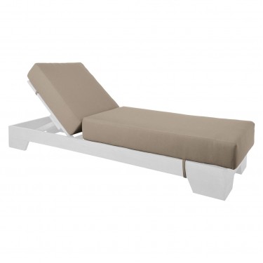 VERANO Μαξιλάρι Ξαπλώστρας (B) Ύφ.Cappuccino Water Repellent με Φερμουάρ - Velcro  208(76 132)x69/20cm [-Μπεζ-Tortora-Sand-Cappuccino-] [-Ύφασμα-] Ε226,Μ3