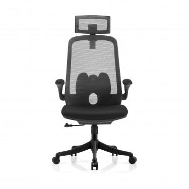 BF3950 Πολυθρόνα Γραφείου Διευθυντή, Mesh Γκρι, Ύφασμα Μαύρο  72x63x113/123cm [-Γκρι-, -Μαύρο-] [-Ύφασμα Mesh-, -Ύφασμα-] ΕΟ615,2