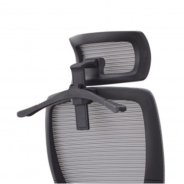 BF3850 Πολυθρόνα Γραφείου Διευθυντή, Mesh Γκρι, Ύφασμα Μαύρο  68x63x110/120cm [-Γκρι-, -Μαύρο-] [-Ύφασμα Mesh-, -Ύφασμα-] ΕΟ617,2