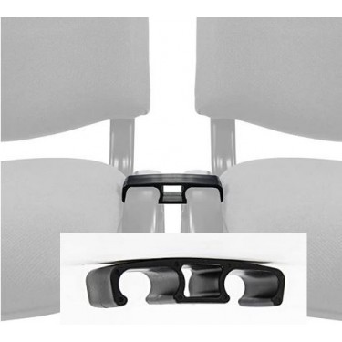 SIGMA Σύνδεσμος ένωσης Στοιβαζόμενων Καρεκλών, Πλαστικό σε χρώμα Μαύρο [-Μαύρο-] [-PP - PC - ABS-] ΑΟ550,W