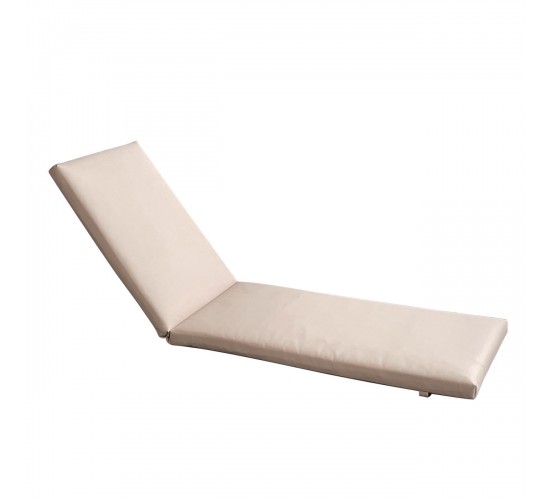 SUNLOUNGER Μαξιλάρι Ξαπλώστρας PVC Μπεζ με Φερμουάρ & Velcro (Foam Polyester)  196(78 118)x60x7cm [-Μπεζ-Tortora-Sand-Cappuccino-] [-PU - PVC - Bonded Leather-] Ε2017,82