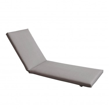 SUNLOUNGER Μαξιλάρι Ξαπλώστρας Textilene Γκρι με Φερμουάρ & Velcro (Foam Polyester)  196(78 118)x60x7cm [-Γκρι-] [-Textilene-] Ε2017,91