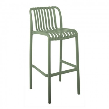 MODA Σκαμπό Bar-Pro Στοιβαζόμενο, PP-UV Protection Απόχρωση Πράσινο  45x49x75/101cm [-Πράσινο-] [-PP - PC - ABS-] Ε3802,4