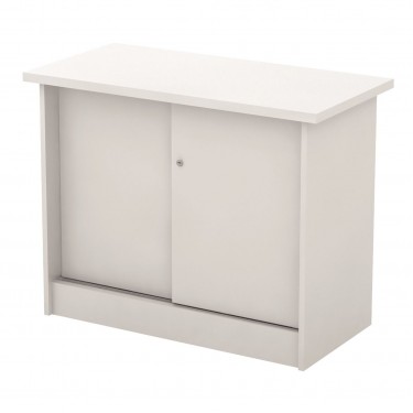 ΝΤΟΥΛΑΠΙ Γραφείου Πλαϊνό, 2 Φύλλα Συρόμενα - 2 Ράφια, Απόχρωση Άσπρο  90x45x70cm [-Άσπρο-] [-Melamine-] ΕΟ979,2