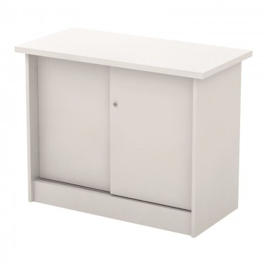 ΝΤΟΥΛΑΠΙ Γραφείου Πλαϊνό, 2 Φύλλα Συρόμενα - 2 Ράφια, Απόχρωση Άσπρο  90x45x70cm [-Άσπρο-] [-Melamine-] ΕΟ979,2