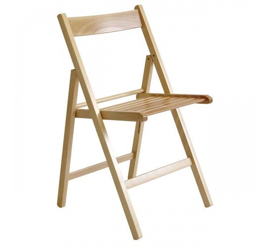 EXTRA Βοηθητική Καρέκλα Πτυσσόμενη, Ξύλο Οξιά Απόχρωση Φυσικό  43x49x79cm [-Φυσικό-] [-Ξύλο-] Ε416,1