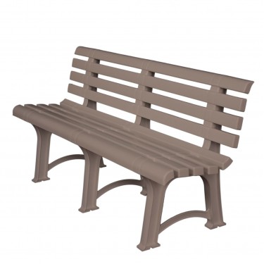 ATENA Παγκάκι Κήπου-Βεράντας, PP Tortora  150x73x51cm [-Μπεζ-Tortora-Sand-Cappuccino-] [-PP - PC - ABS-] Ε368,4