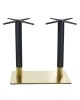 RIVA Βάση Τραπεζιού Μακρόστενη Gold Inox #201 - Black / 21,20 Kg  70x40cm H.72cm [-Μαύρο-, -Χρυσό-] [-Μέταλλο-] ΕΜ671