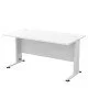 BASIC Γραφείο Απόχρωση Άσπρο  150x80x75cm [-Άσπρο-] [-Μέταλλο/Melamine-] ΕΟ997,2