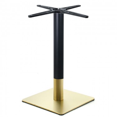 RIVA Βάση Τραπεζιού Gold Inox #201 - Black (14,50 kg)  45x45cm H.72cm [-Μαύρο-, -Χρυσό-] [-Μέταλλο-] ΕΜ678