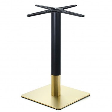RIVA Βάση Τραπεζιού BAR Gold Inox #201 - Black (14,50 kg)  45x45cm H.108cm [-Μαύρο-, -Χρυσό-] [-Μέταλλο-] ΕΜ670