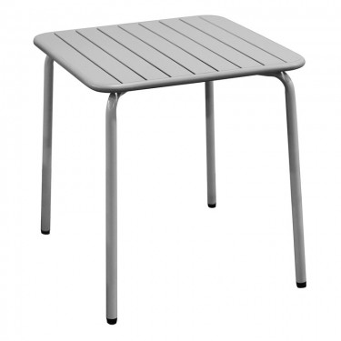 BRIO Slat Τραπέζι-Pro Κήπου - Βεράντας, Μέταλλο Βαφή Cool Grey 4C  70x70x73cm [-Γκρι-] [-Μέταλλο-] Ε545,1