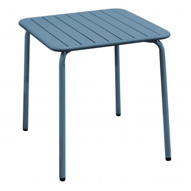 BRIO Slat Τραπέζι-Pro Κήπου - Βεράντας, Μέταλλο Βαφή Sandy Blue 5415C  70x70x73cm [-Μπλε-] [-Μέταλλο-] Ε545,2