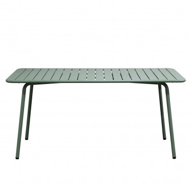 BRIO Slat Τραπέζι-Pro Κήπου - Βεράντας, Μέταλλο Βαφή Sandy Green 5635C  160x90x73cm [-Πράσινο-] [-Μέταλλο-] Ε546,3
