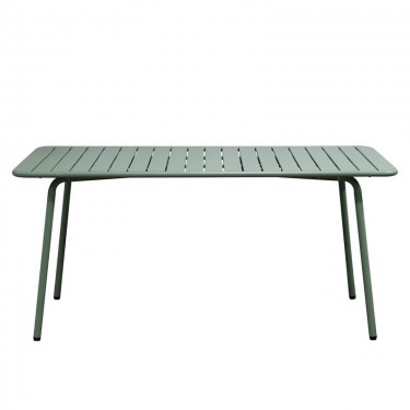 BRIO Slat Τραπέζι-Pro Κήπου - Βεράντας, Μέταλλο Βαφή Sandy Green 5635C  160x90x73cm [-Πράσινο-] [-Μέταλλο-] Ε546,3
