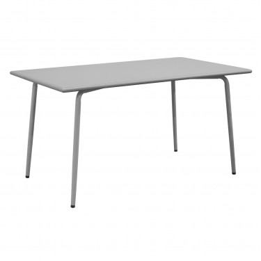 BRIO Flat Τραπέζι-Pro Κήπου - Βεράντας, Μέταλλο Βαφή Cool Grey 4C  140x80x73cm [-Γκρι-] [-Μέταλλο-] Ε548,1