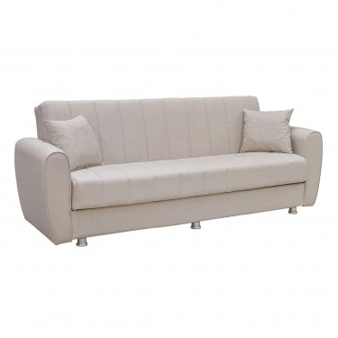 SYDNEY Καναπές – Κρεβάτι με Αποθηκευτικό Χώρο, 3Θέσιος Ύφασμα Μπεζ  Sofa:210x80x75 Bed:180x100cm [-Μπεζ-Tortora-Sand-Cappuccino-] [-Ύφασμα-] Ε9933,2