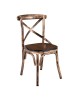 MARLIN Wood Καρέκλα Dark Oak, Μέταλλο Βαφή Black Gold  52x51x86cm [-Καρυδί-, -Χρυσό-] [-Μέταλλο-, -Ξύλο-] Ε5160,2