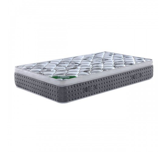 ΣΤΡΩΜΑ Pocket Spring   Ανώστρωμα Μονής Όψης (Roll Pack)  90x200x31cm [-Καφέ Γκρι-] [-Spring/Μονής Όψης-] Ε2013,3