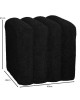 TOGO Σκαμπό Βοηθητικό, Teddy Ύφασμα Μαύρο  40x40x41cm [-Μαύρο-] [-Ύφασμα-] Ε7038,2