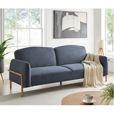 MOLINO Καναπές - Κρεβάτι Σαλονιού - Καθιστικού, Ύφασμα Σκούρο Γκρι  218x85x83cm Bed:218x112x42cm [-Γκρι-] [-Ύφασμα-] Ε9415,1