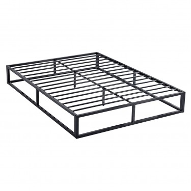 ΥΠΟΣΤΡΩΜΑ Μέταλλο Βαφή Μαύρο, με Μεταλλικές τάβλες  200x90x24 (Στρώμα 90x200)cm [-Μαύρο-] [-Μέταλλο-] Ε8017,1Μ