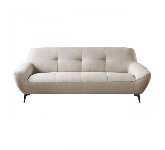 PEDRO Kαναπές Σαλονιού - Καθιστικού 3Θέσιος, Ύφασμα Mixed Beige  219x92x83cm [-Μπεζ-Tortora-Sand-Cappuccino-] [-Ύφασμα-] Ε9416,31