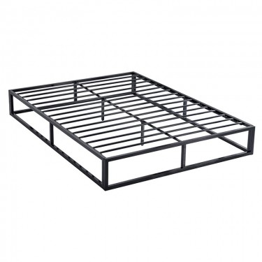 ΥΠΟΣΤΡΩΜΑ Μέταλλο Βαφή Μαύρο, με Μεταλλικές τάβλες  200x160x24 (Στρώμα 160x200)cm [-Μαύρο-] [-Μέταλλο-] Ε8018,1Μ