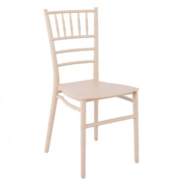 ILONA Καρέκλα-Pro Εστίασης - Catering Στοιβαζόμενη PP Μπεζ  40x47x89cm [-Μπεζ-Tortora-Sand-Cappuccino-] [-PP - PC - ABS-] Ε385,1