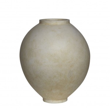 VASE-1 Βάζο Cement, Απόχρωση Beige Φ48x55cm  Φ48x55cm [-Μπεζ-Tortora-Sand-Cappuccino-] [-Artificial Cement (Recyclable)-] Ε6401