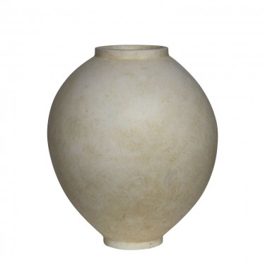 VASE-1 Βάζο Cement, Απόχρωση Beige Φ48x55cm  Φ48x55cm [-Μπεζ-Tortora-Sand-Cappuccino-] [-Artificial Cement (Recyclable)-] Ε6401